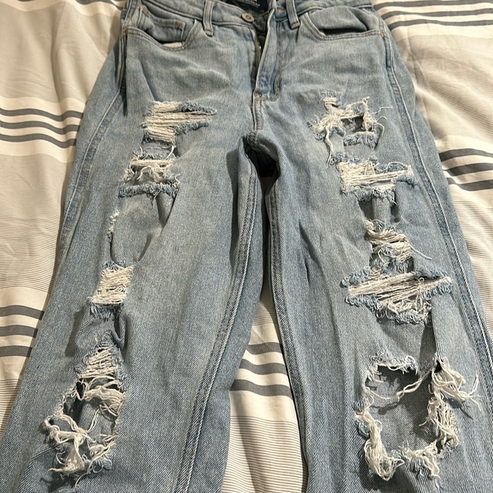 Hollister ultra high rise mom jeans